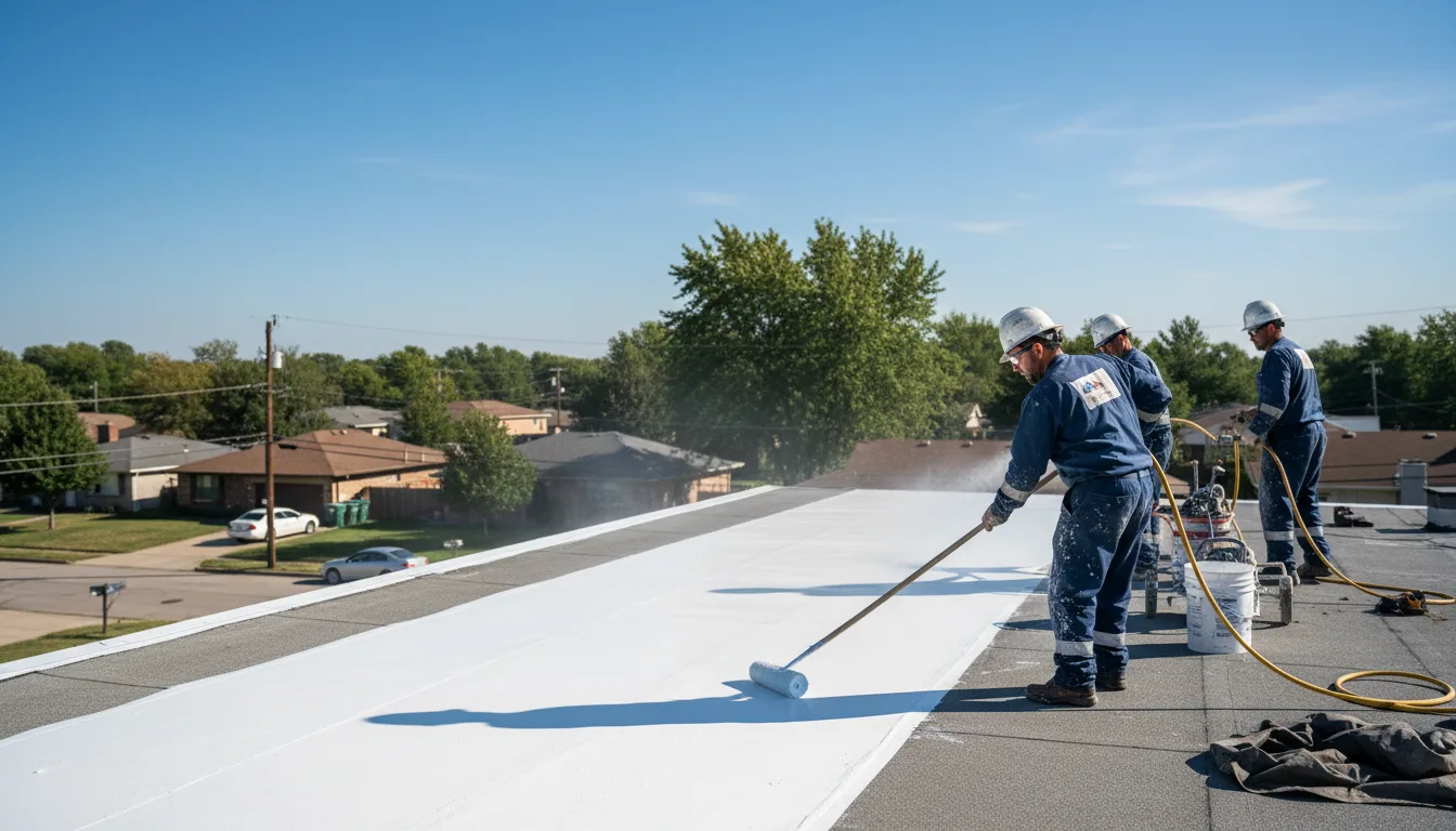 Commercial roof coating in Vermontville, NY near me